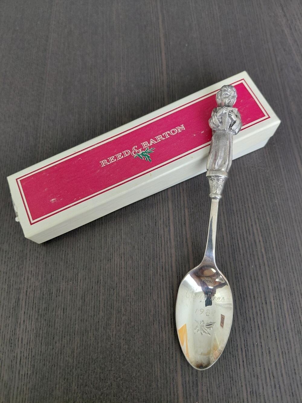 Vintage 1981 Reed & Barton Children of Christmas The Little Angel Spoon Boxed